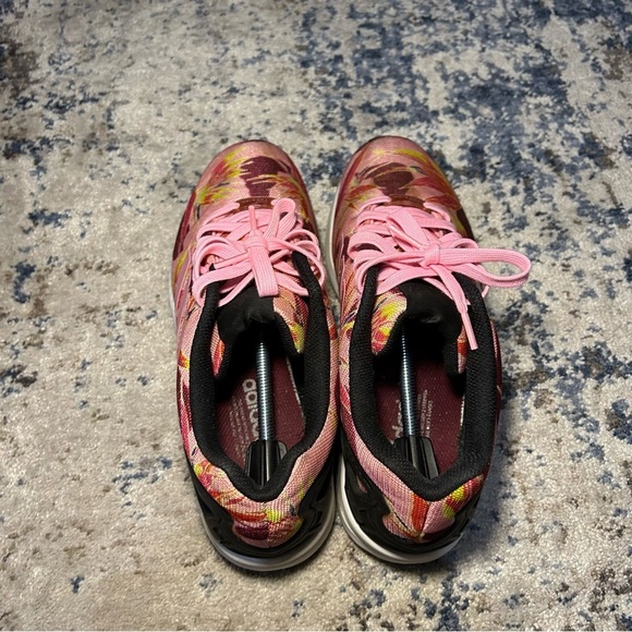 Adidas Torsion Zx Flux Light Pink Multi-Colored Floral Size 10 - Picture 6 of 10